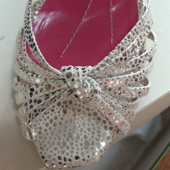 Kate Spade Silver Strappy Heels - Picture 1 of 8